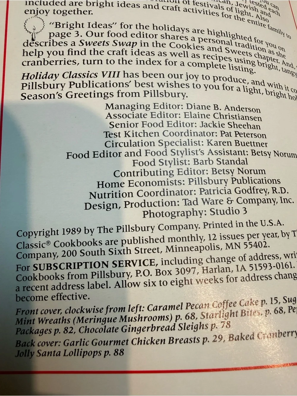 Set of 5 Vintage Pillsbury Cook Books - 1980's
